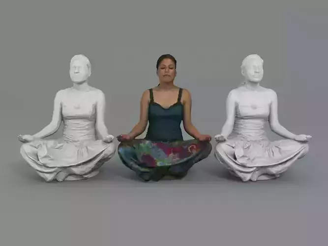Veronica - Lotus pose 3D print model