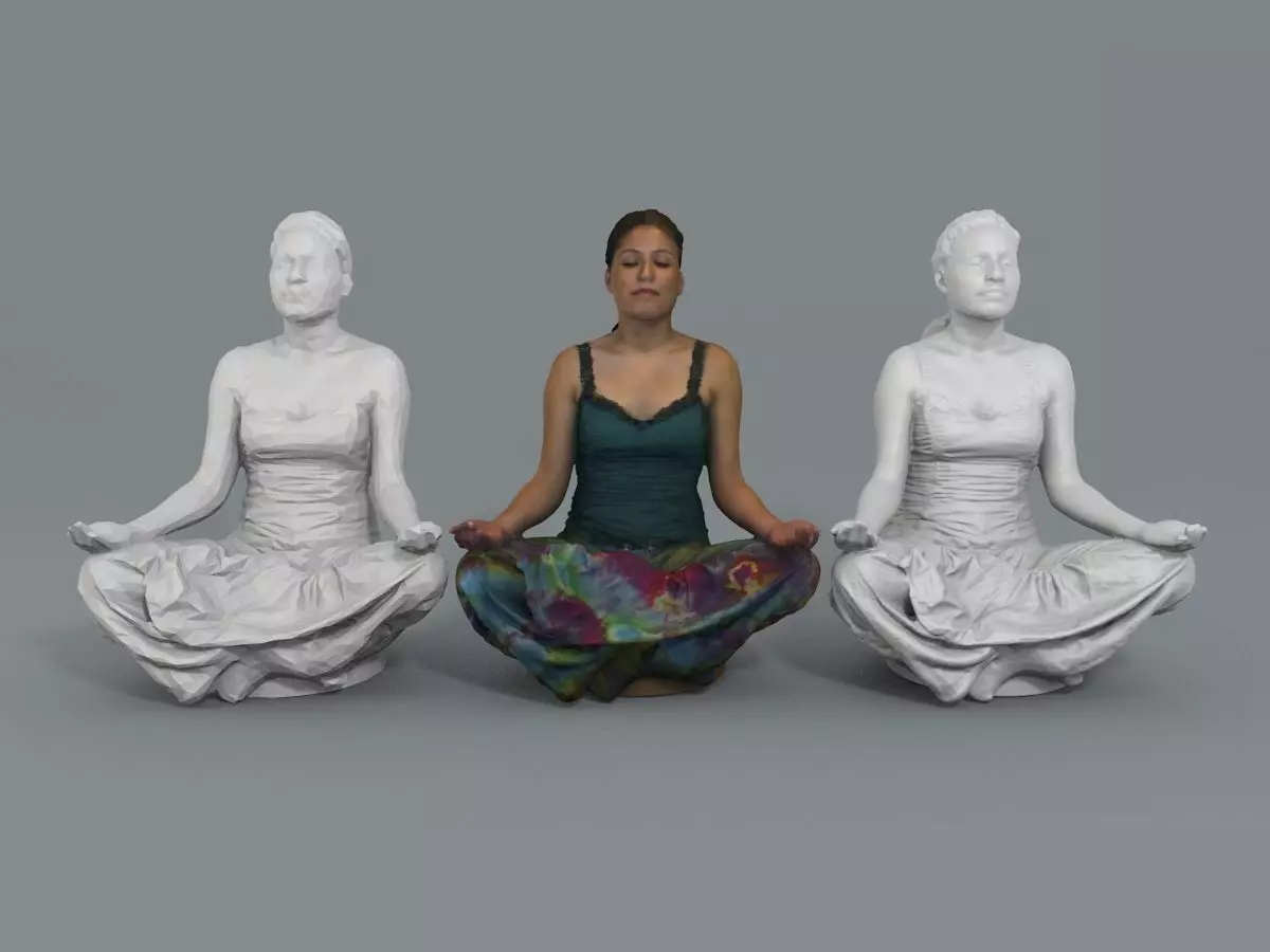 Veronica - Lotus pose 3D print model