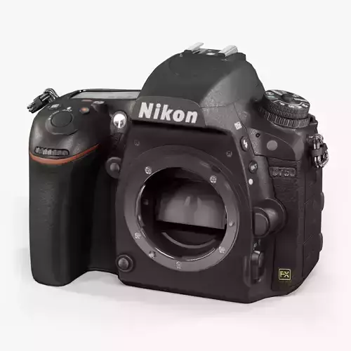 Nikon D750 Body DSLR camera Low-poly 3D model