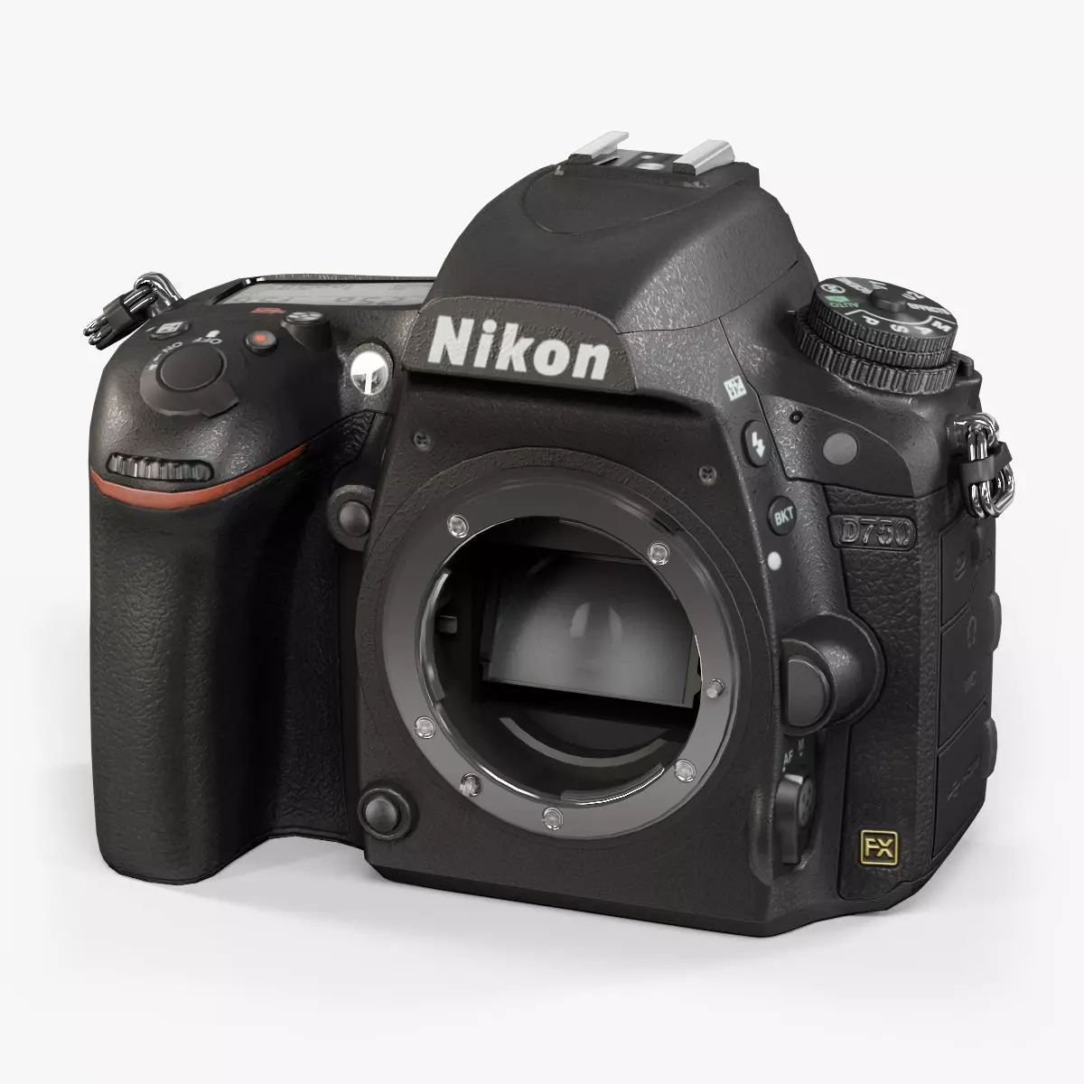Nikon D750 Body DSLR camera Low-poly 3D model_0