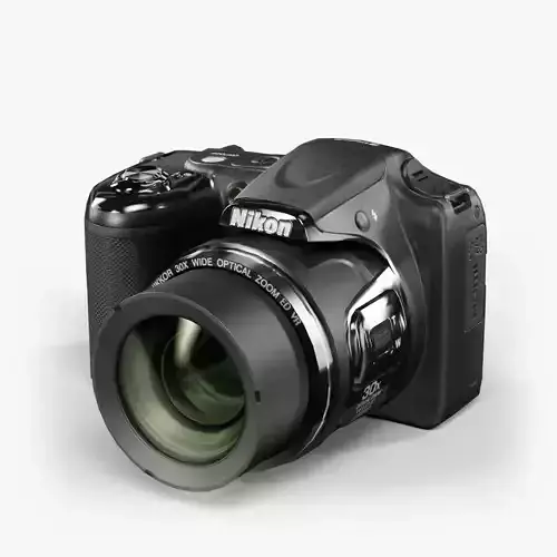 Nikon Coolpix L820 bridge digital camera Low-poly 3D model