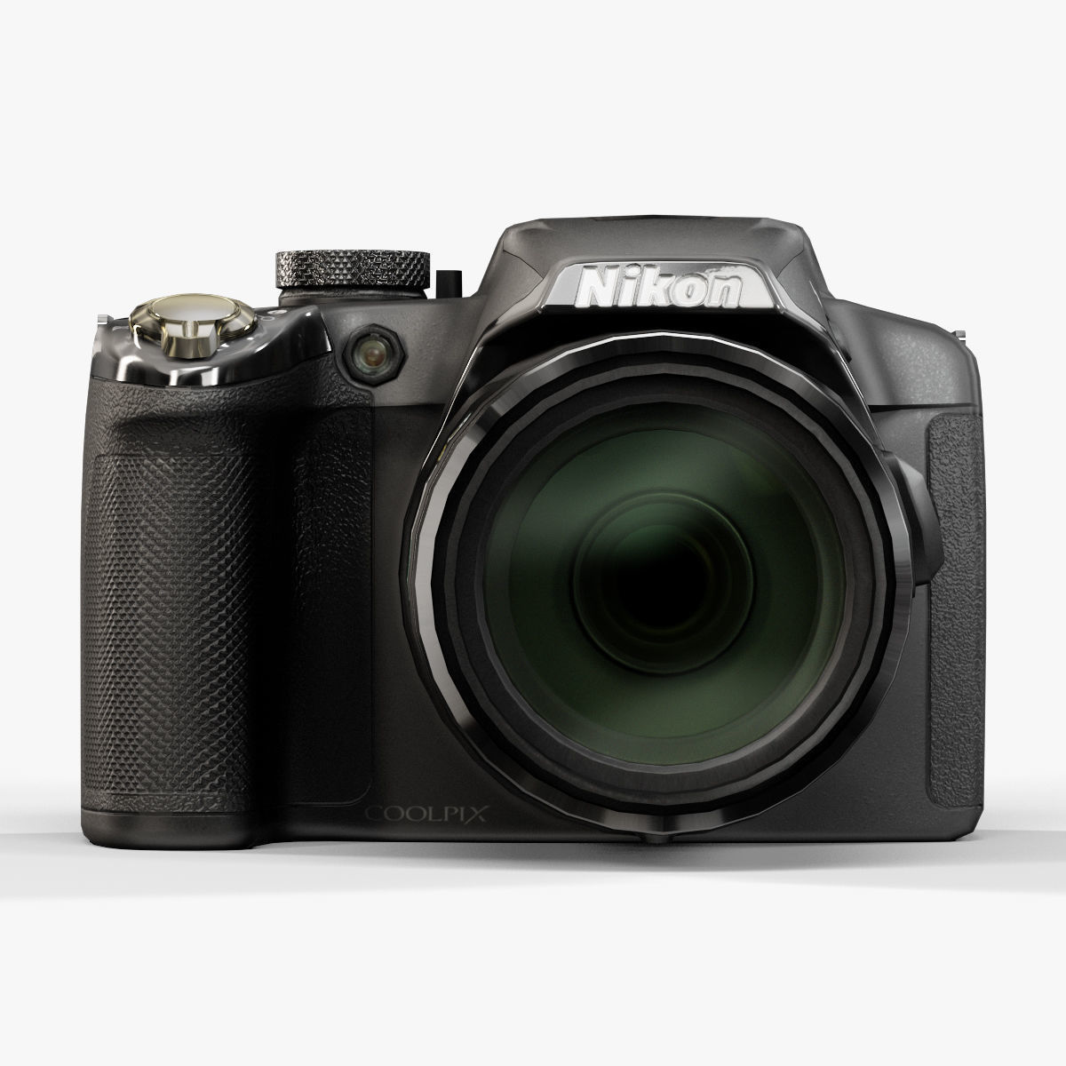 Nikon Coolpix P510 bridge digital camera Low-poly 3D model_11