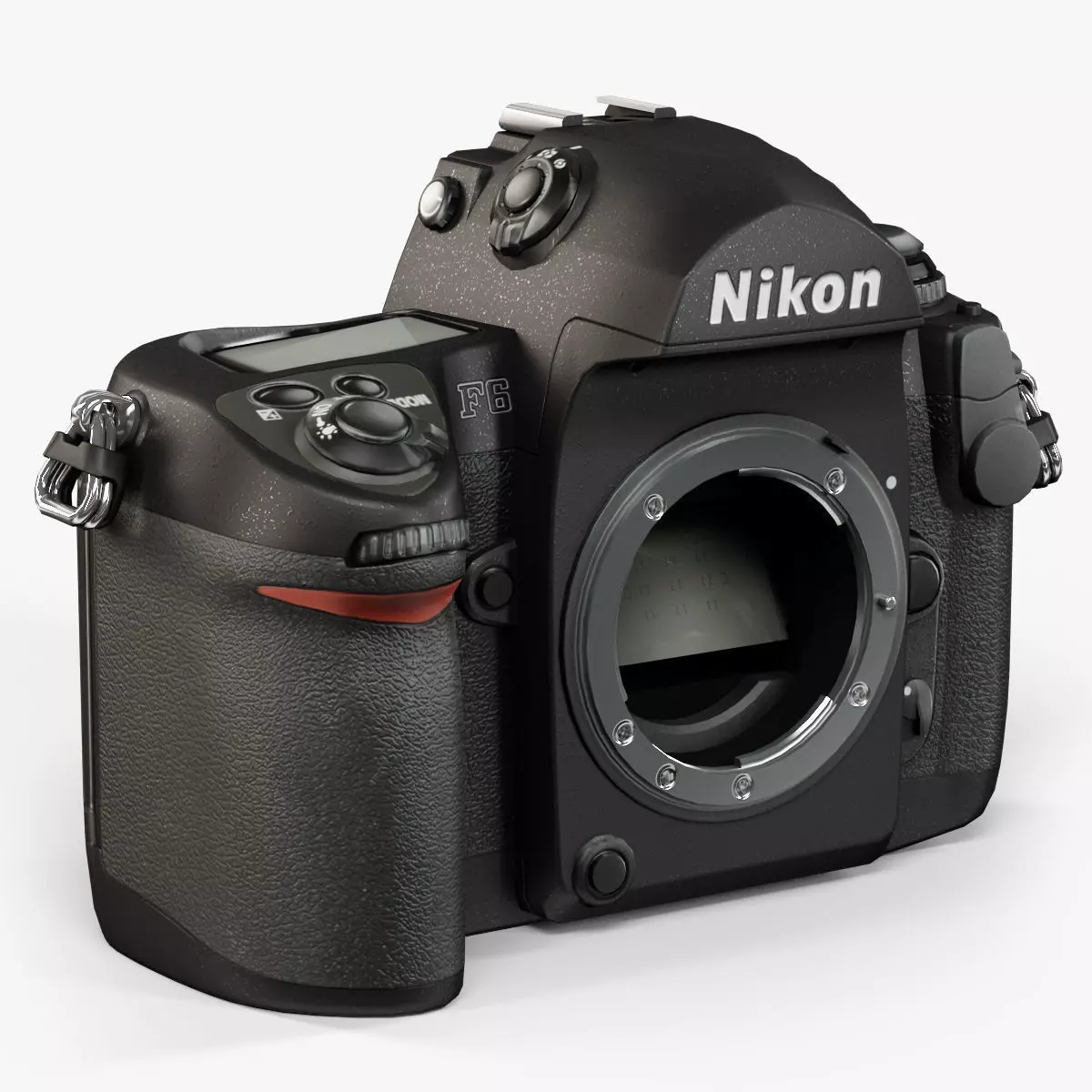 Nikon F6 Body 35mm film SLR camera Low-poly 3D model_0