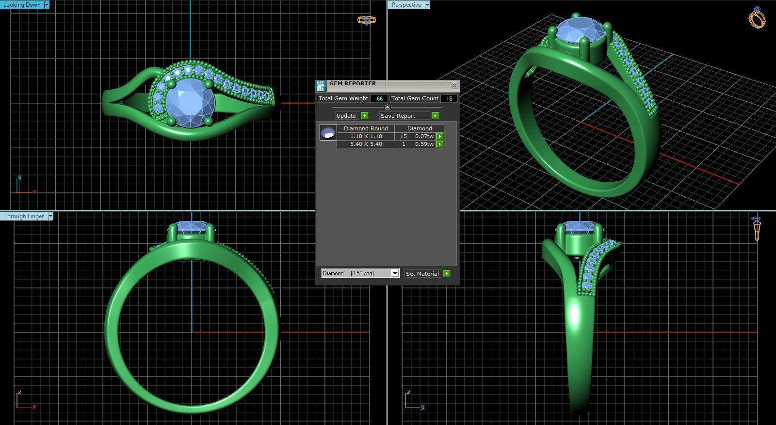 BULK-3DM-With Gems-RING 23 Files 3D print model_13