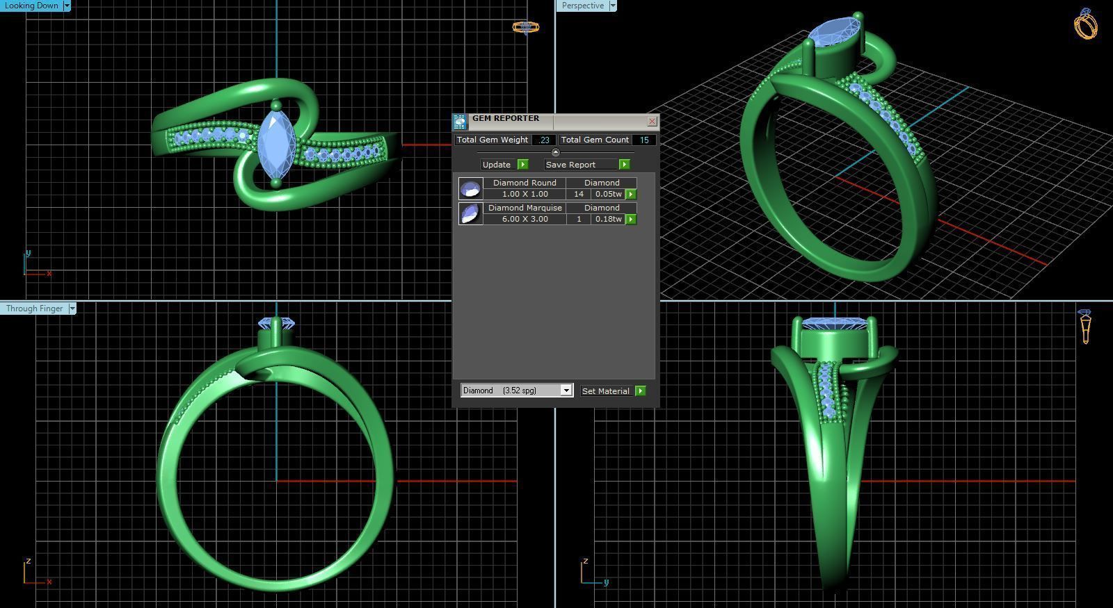 BULK-3DM-With Gems-RING 23 Files 3D print model_21