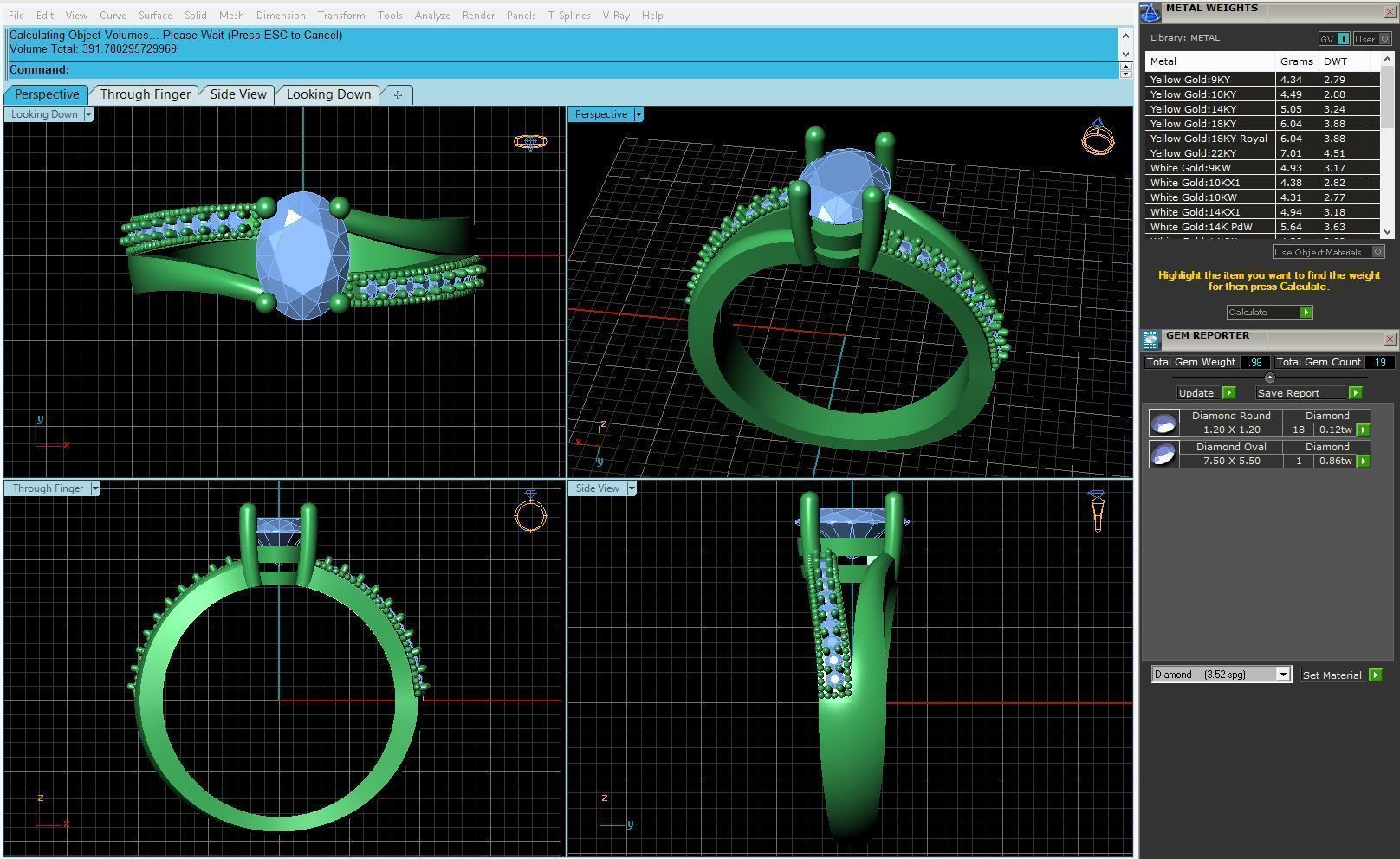 BULK-3DM-With Gems-RING 23 Files 3D print model_22