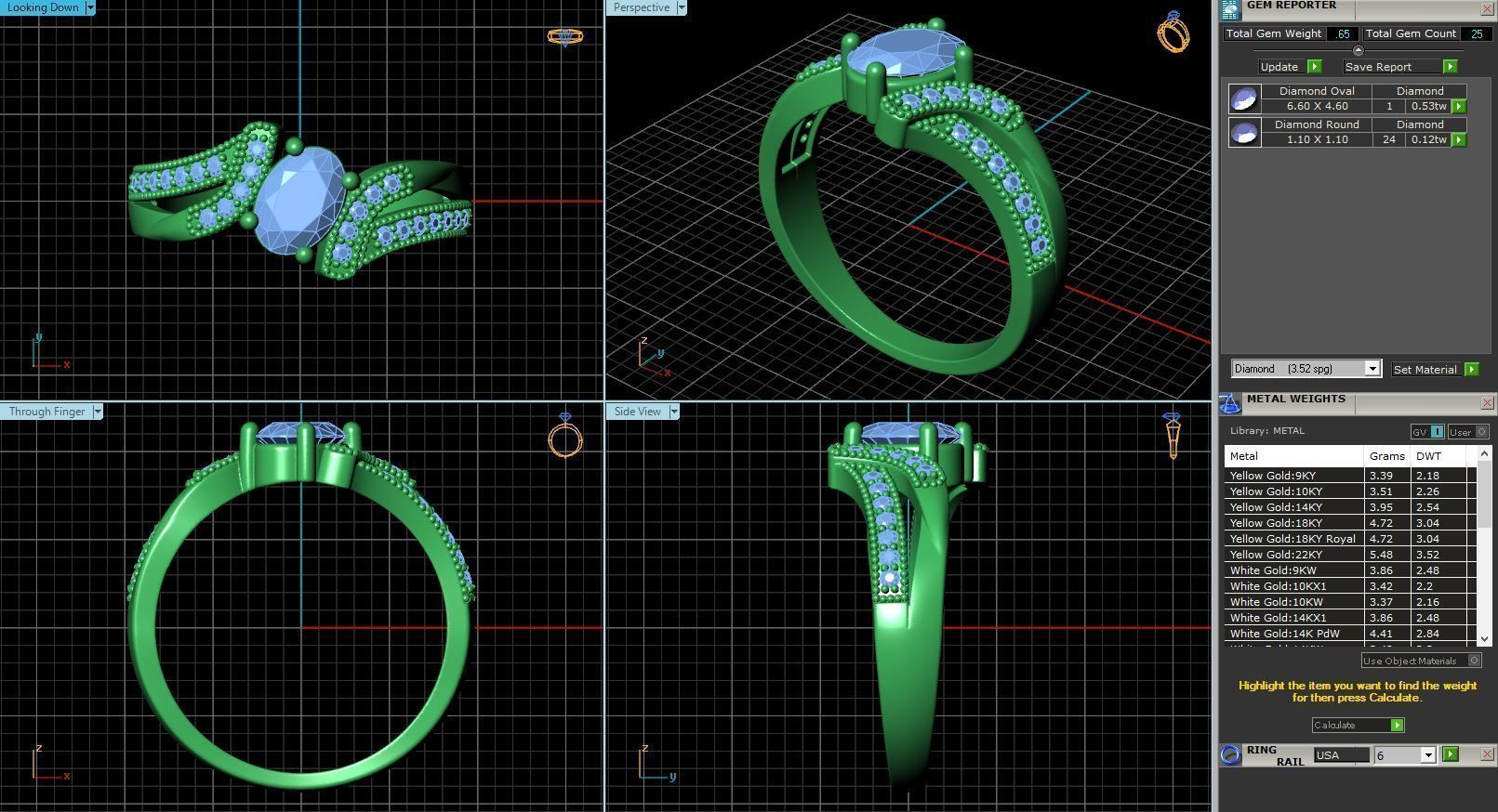 BULK-3DM-With Gems-RING 23 Files 3D print model_23