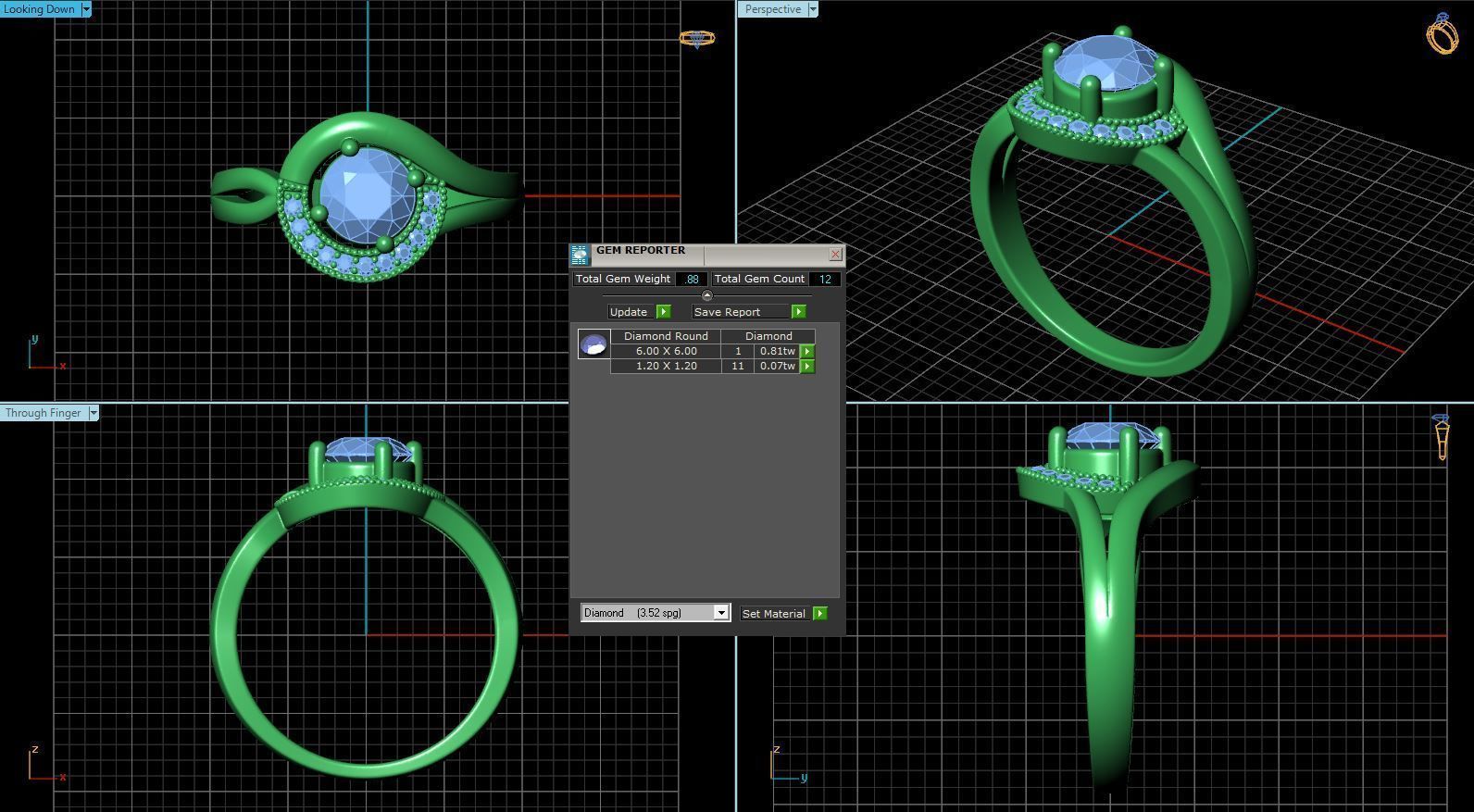 BULK-3DM-With Gems-RING 23 Files 3D print model_17