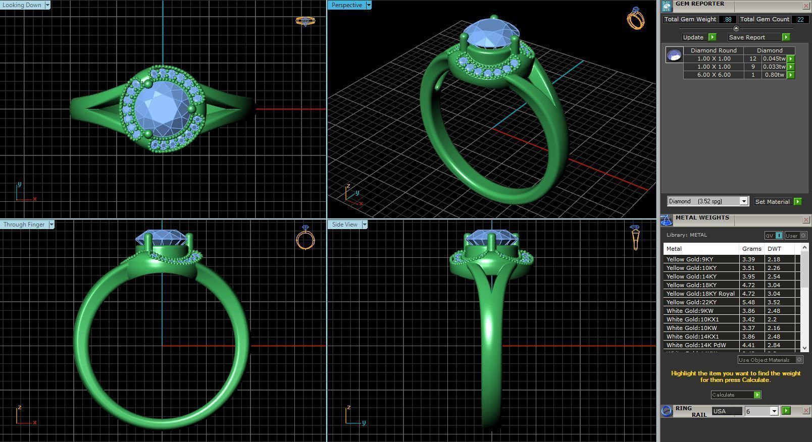 BULK-3DM-With Gems-RING 23 Files 3D print model_19