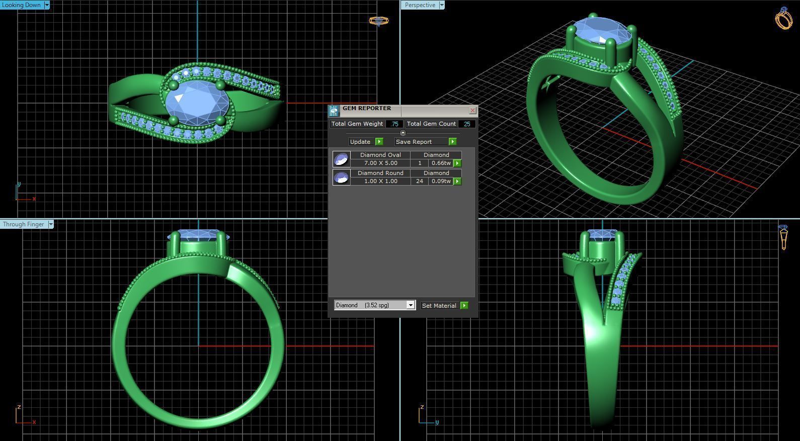 BULK-3DM-With Gems-RING 23 Files 3D print model_20