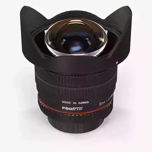 proOPTIC 8mm f 3-5 AS IF UMC Fish-eye CS II AE Nikon F Lens