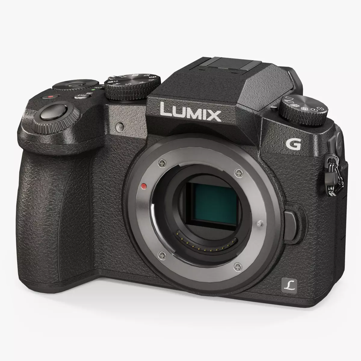 Panasonic Lumix DMC-G7 mirrorless digital camera Low-poly 3D model_0