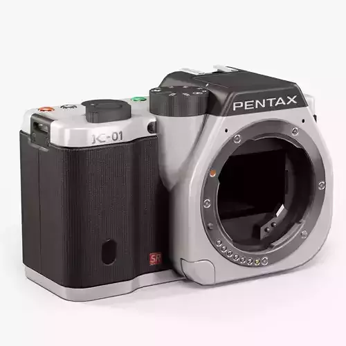 Pentax K-01 mirrorless digital camera Low-poly 3D model