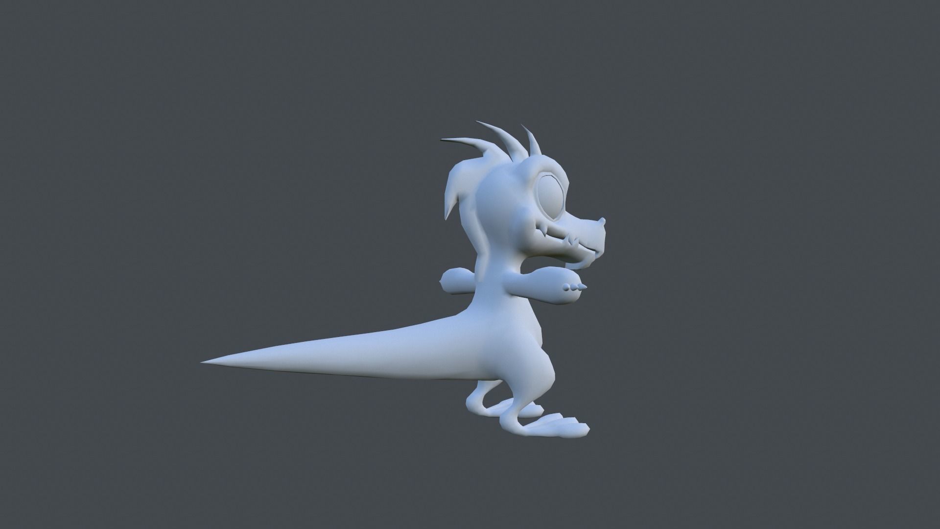 Dinosaur cartoon Low-poly 3D model_15
