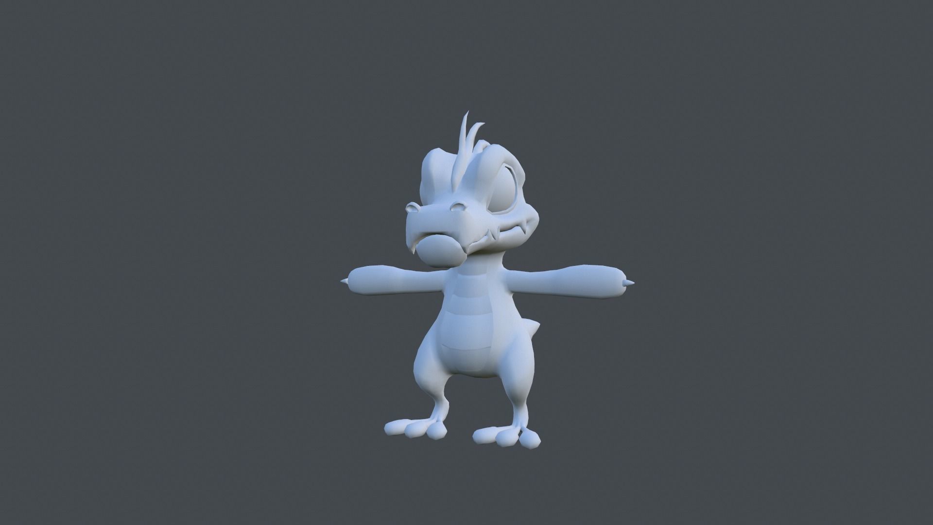 Dinosaur cartoon Low-poly 3D model_27