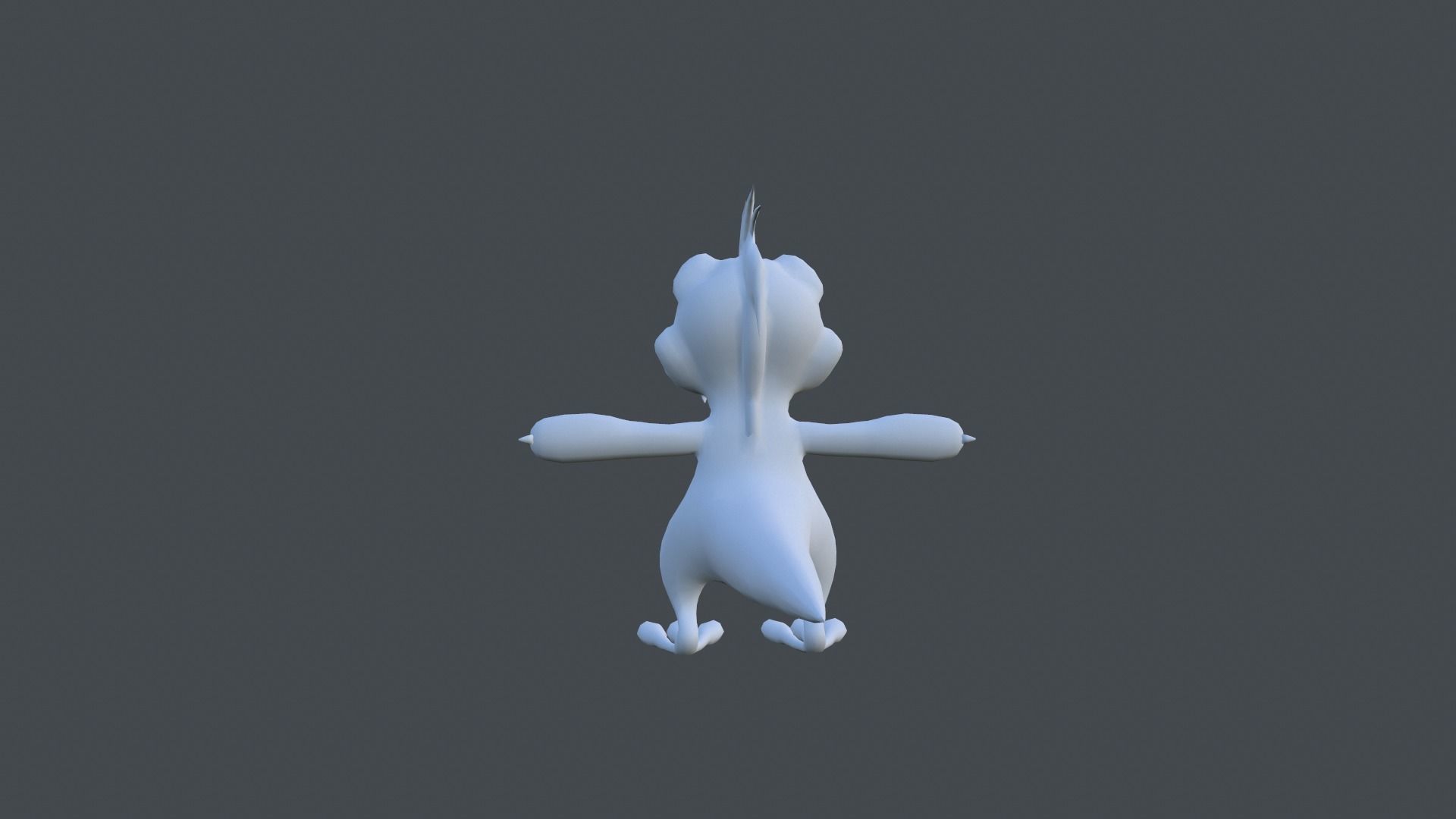 Dinosaur cartoon Low-poly 3D model_7