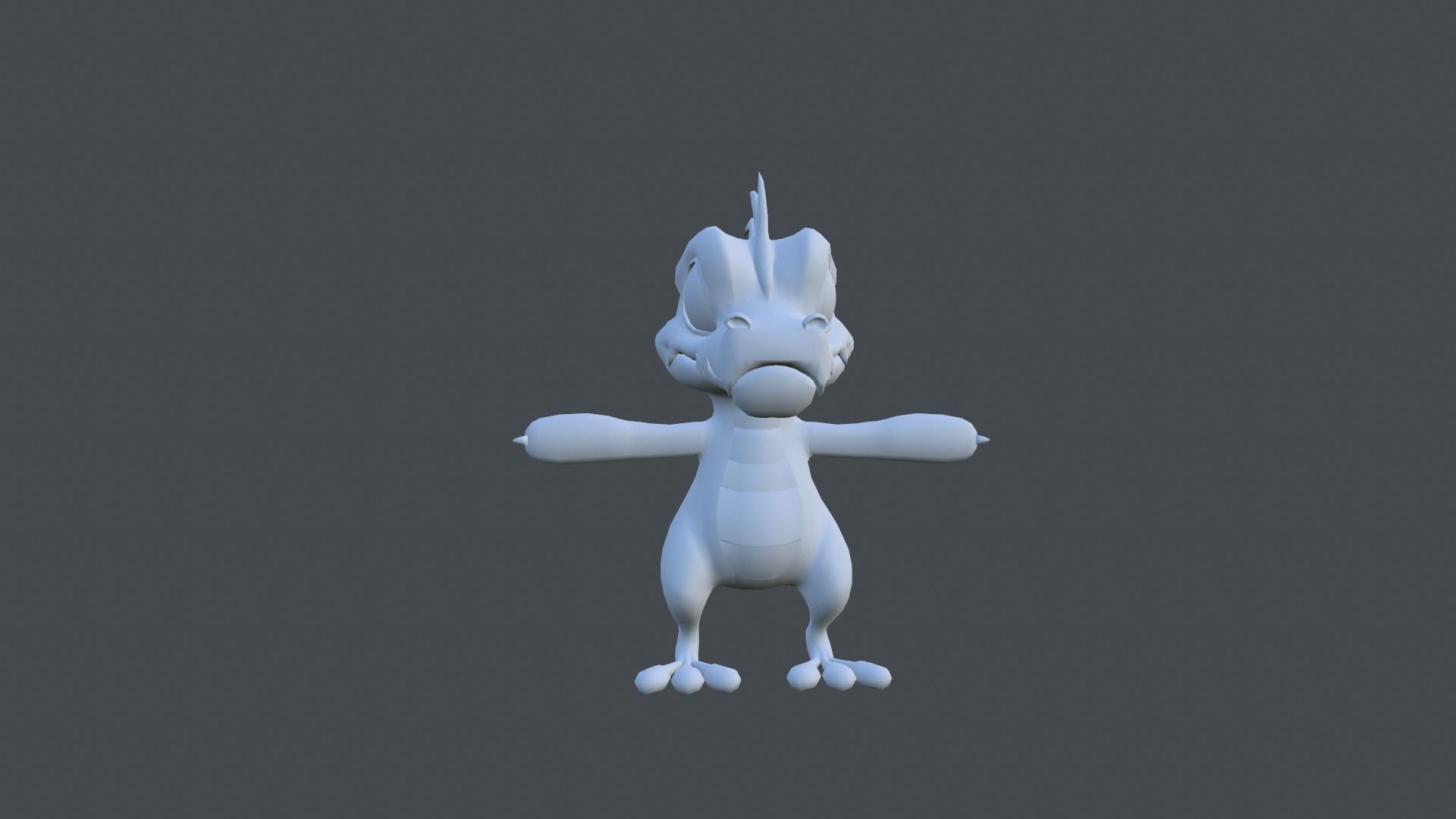 Dinosaur cartoon Low-poly 3D model_22