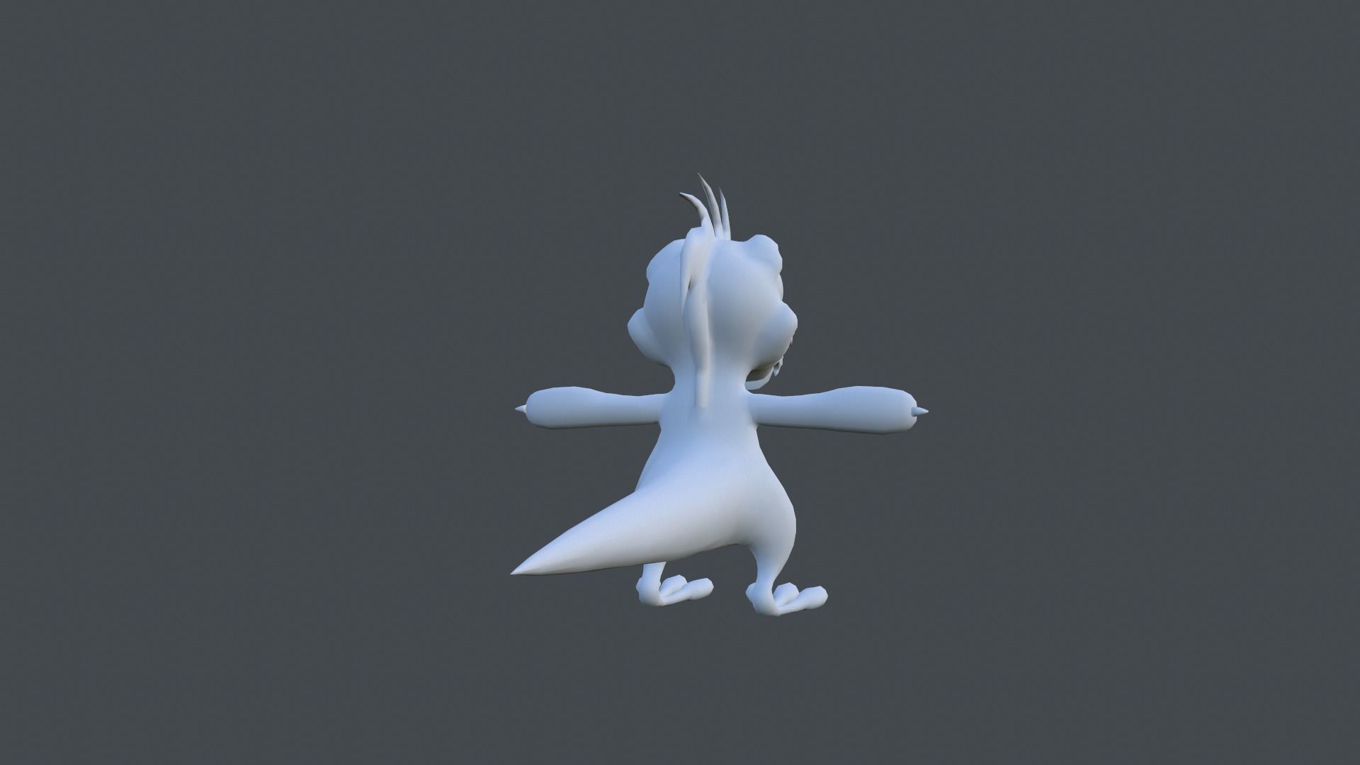 Dinosaur cartoon Low-poly 3D model_8