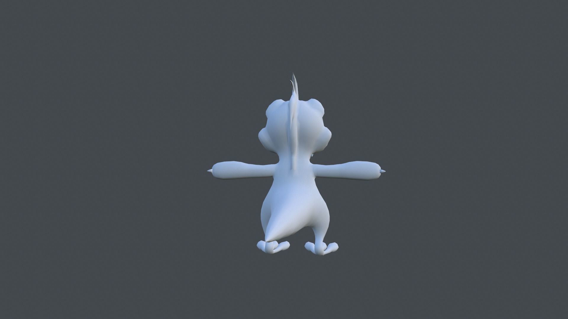 Dinosaur cartoon Low-poly 3D model_18