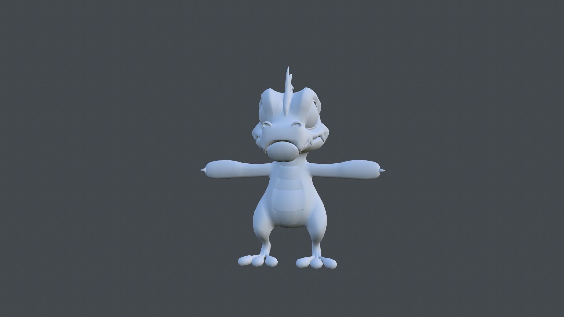 Dinosaur cartoon Low-poly 3D model_23