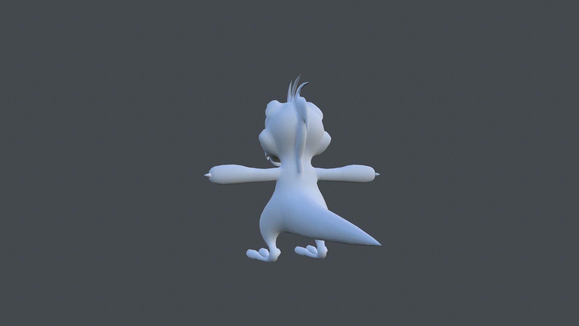 Dinosaur cartoon Low-poly 3D model_11