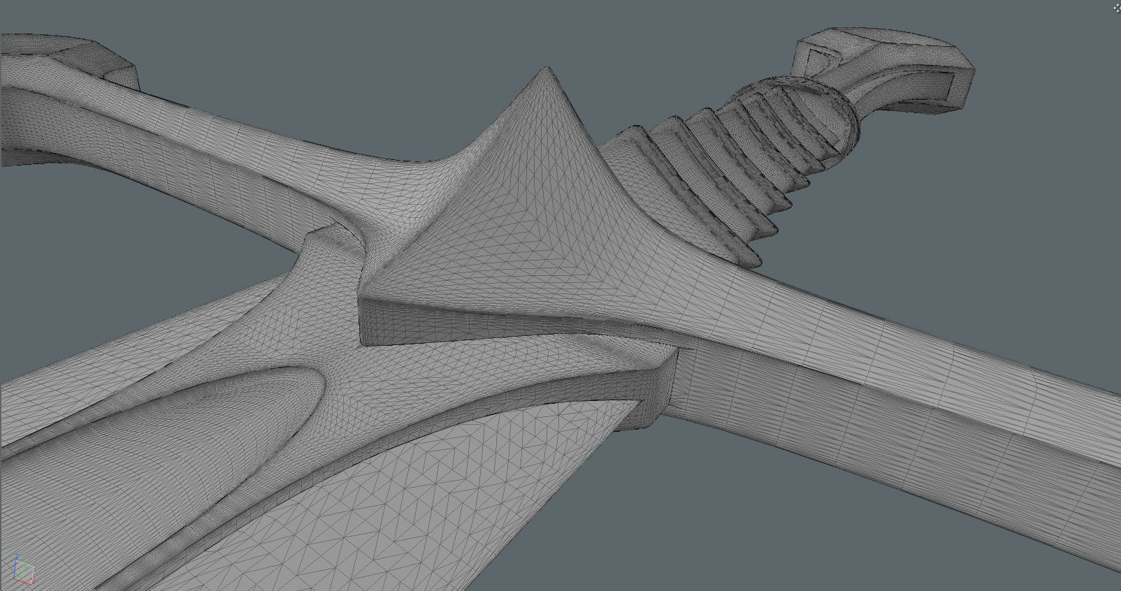 Narsil sword 3D print model_5