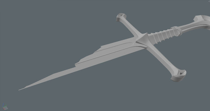 Narsil sword 3D print model