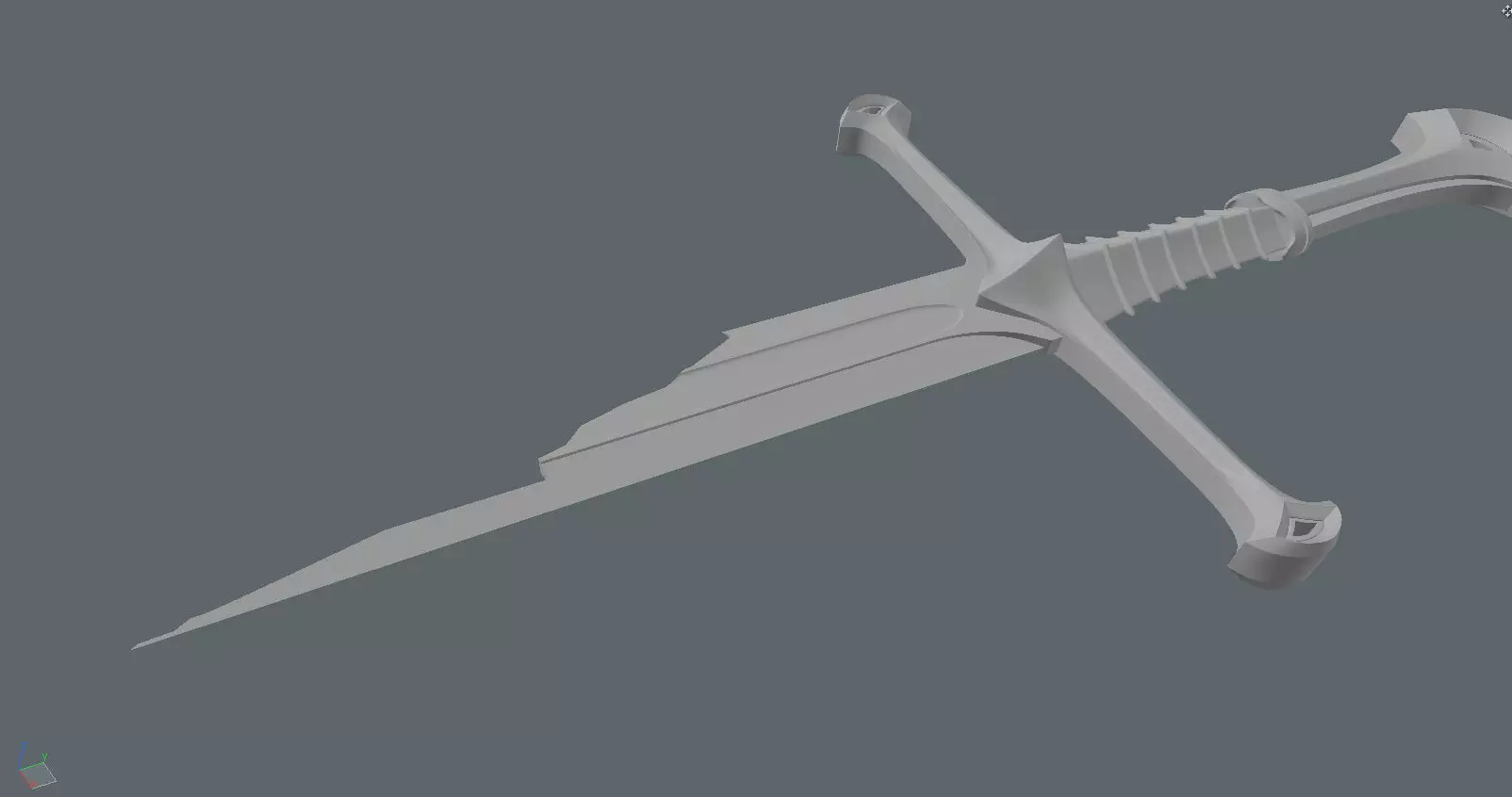 Narsil sword 3D print model_0