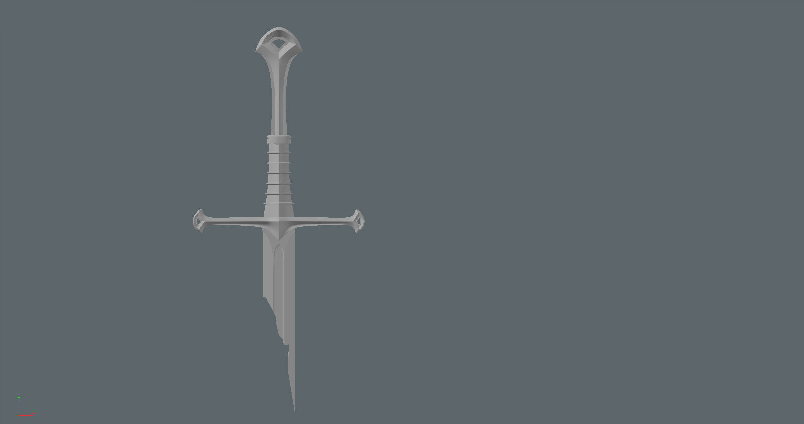 Narsil sword 3D print model_1