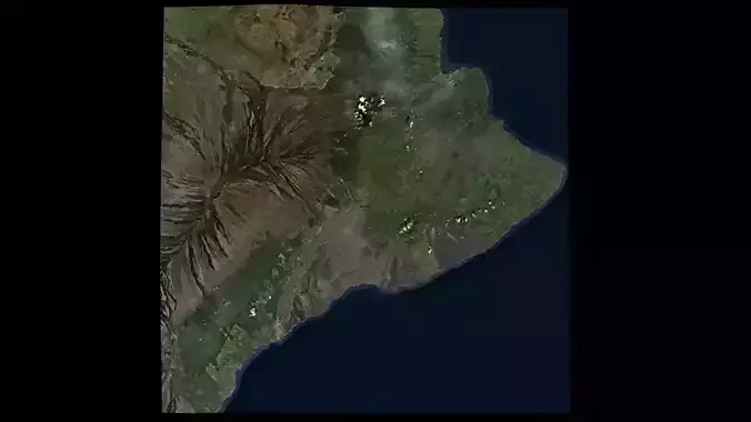 Kilauea Volcano Area 3D model