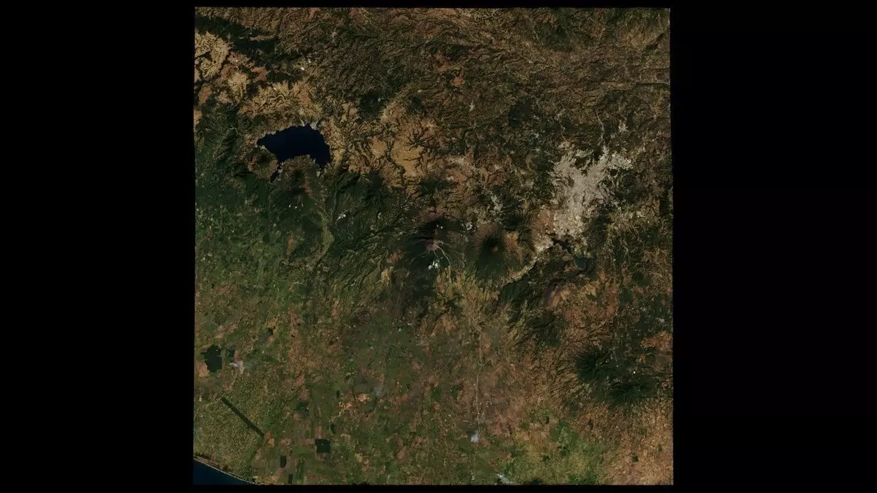 Volcano Fuego Area 3D model