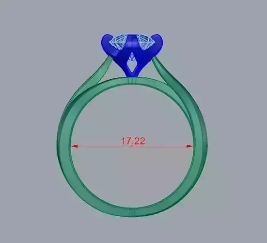 ENGAGEMENT RING STL AND 3DM FILE FOR DOWNLOAD AND PRINT- CA12 3D