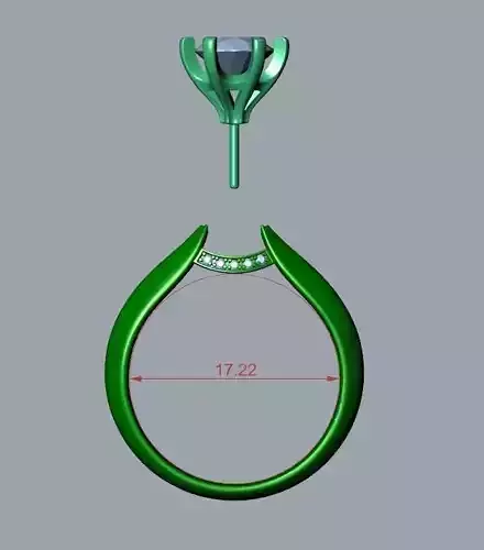 ENGAGEMENT RING STL AND 3DM FILE FOR DOWNLOAD AND PRINT- CC10