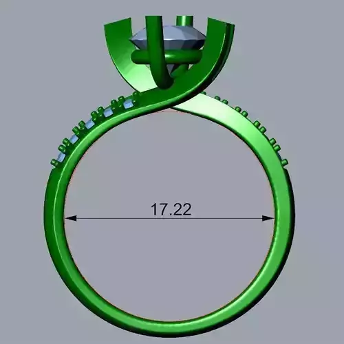 ENGAGEMENT RING STL AND 3DM FILE FOR DOWNLOAD AND PRINT- CC14
