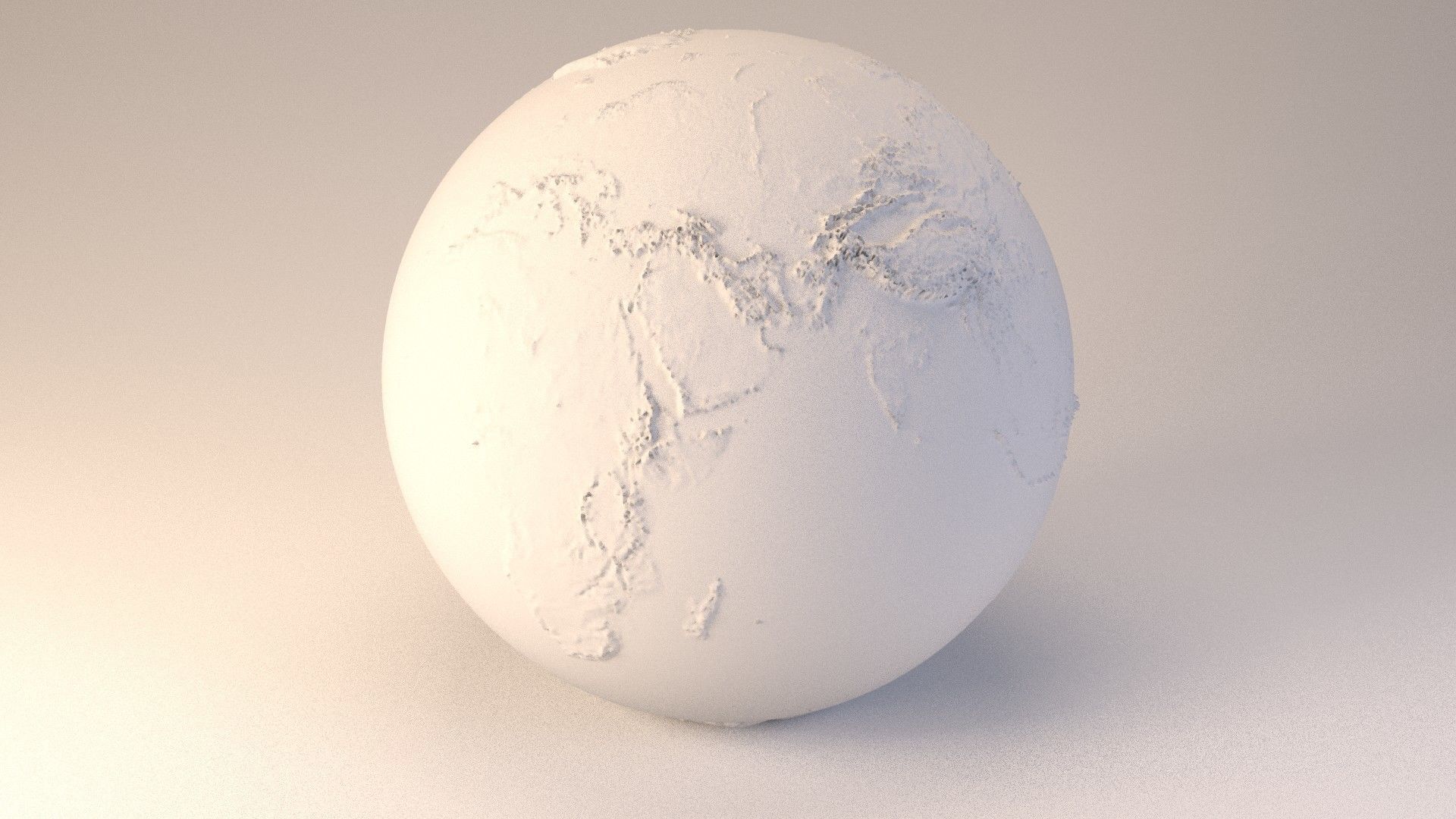 Earth globe embossed 3D model | CGTrader