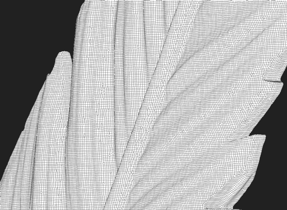 Feather Set six feathers 3D print model_6