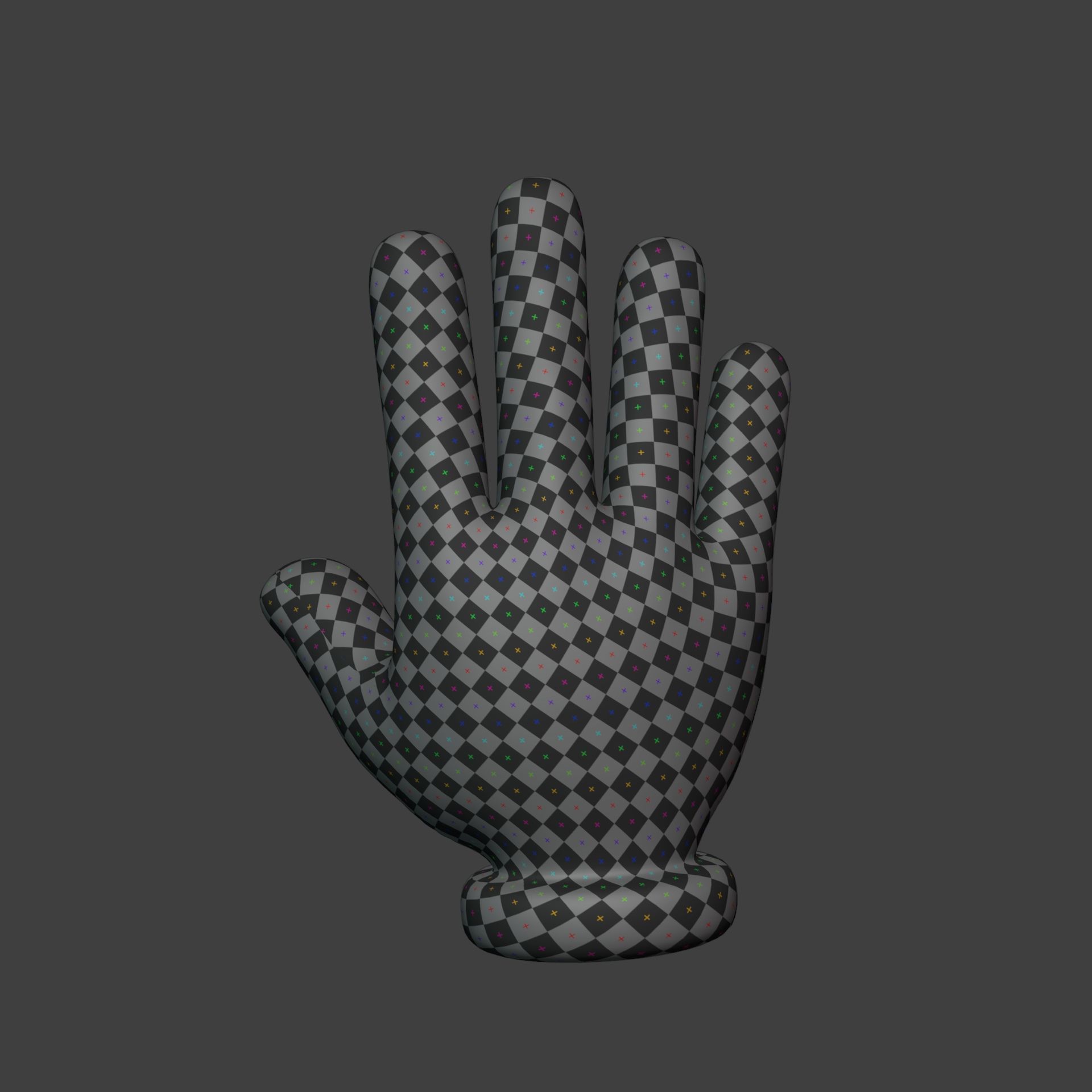 Cartoon Hand -- Rigged Low-poly 3D model_5