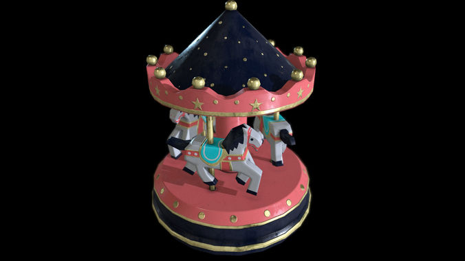 Carousel Toy 3D model