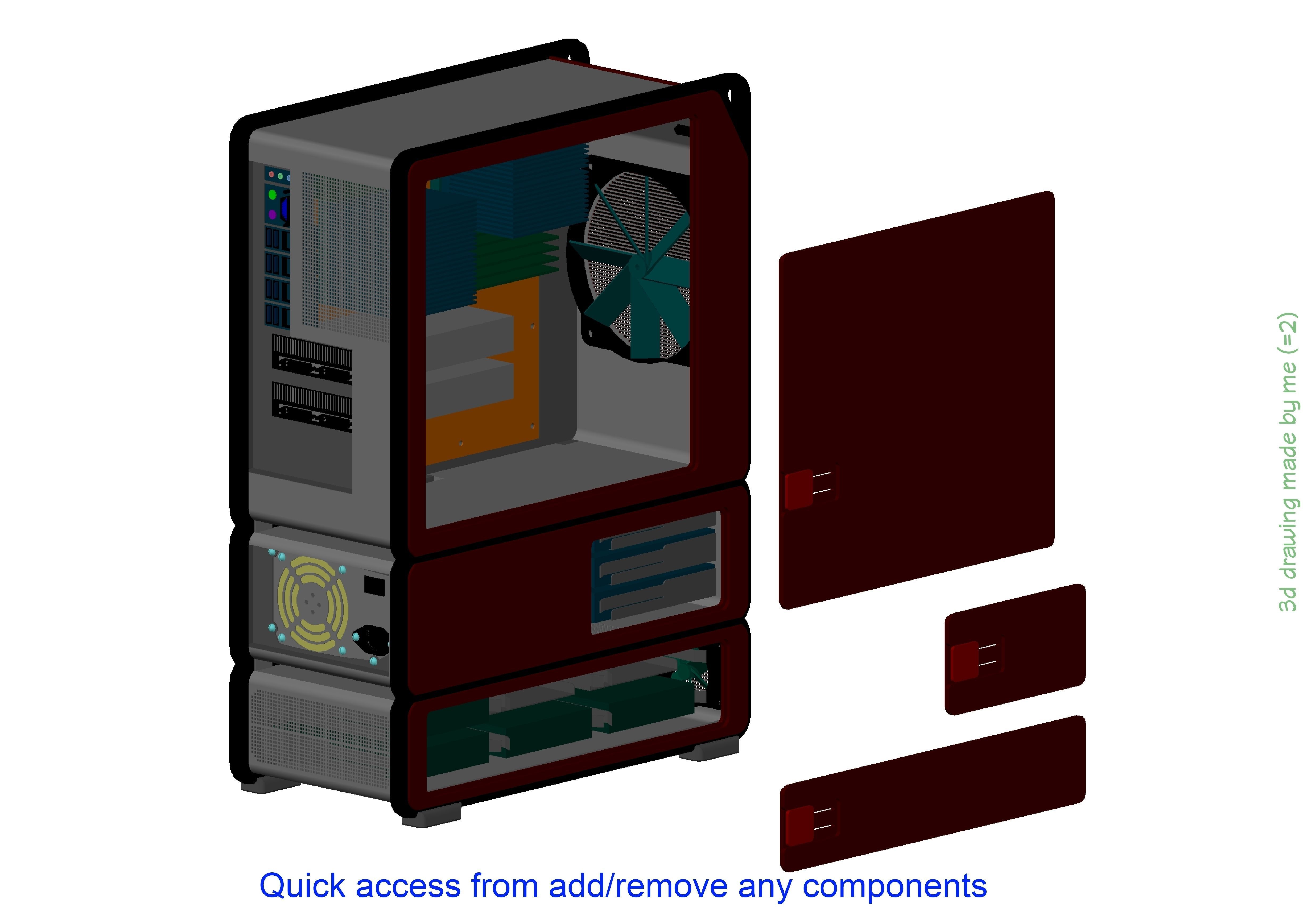 WorkStation BOXX ATOM Free 3D model_5