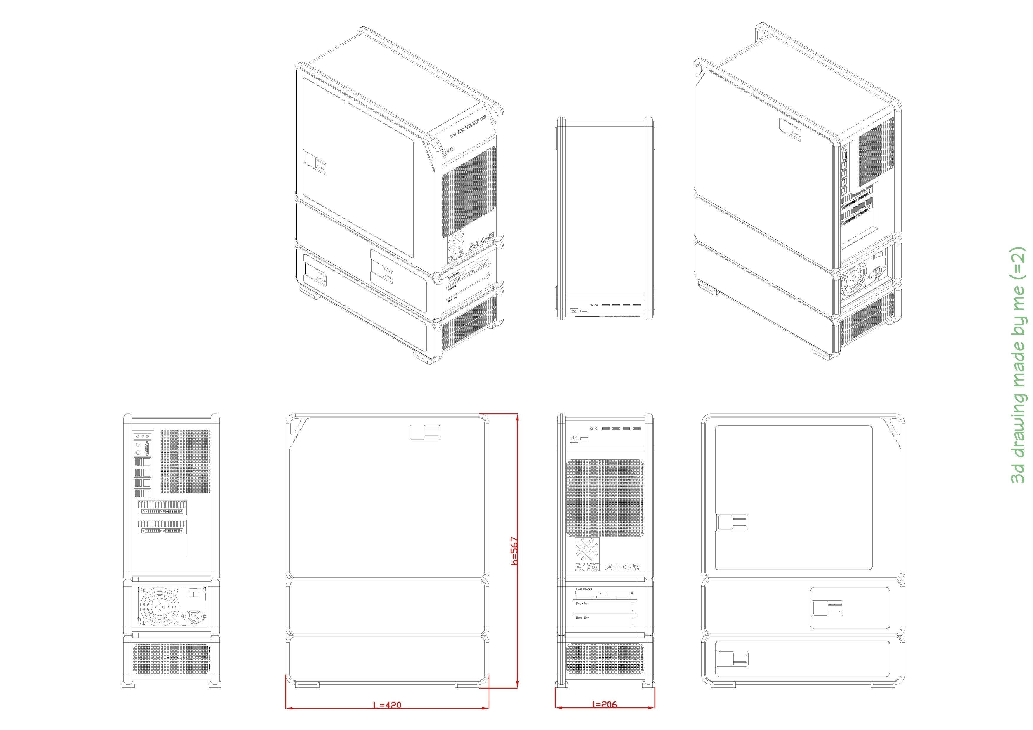 WorkStation BOXX ATOM Free 3D model_1