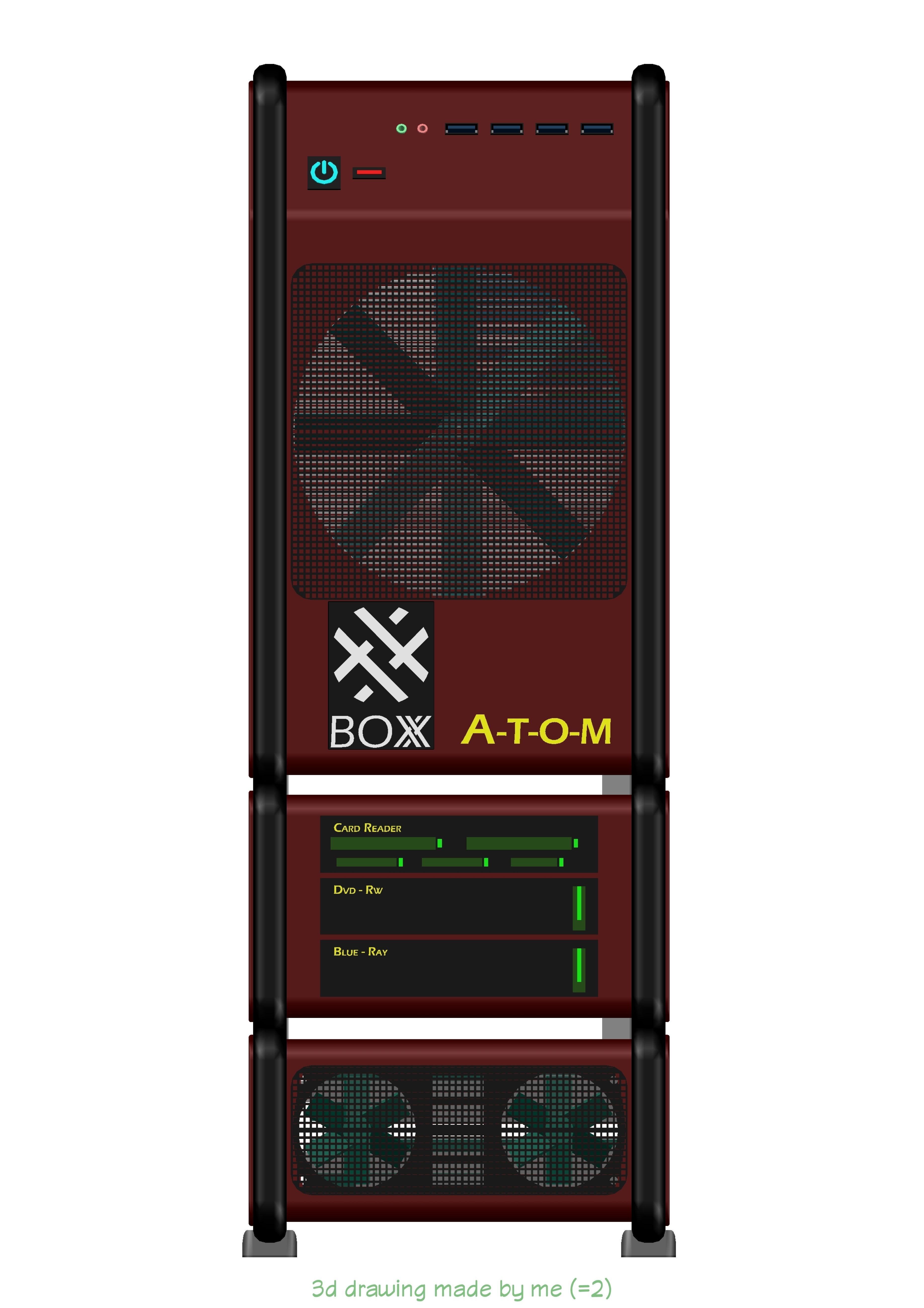 WorkStation BOXX ATOM Free 3D model_12