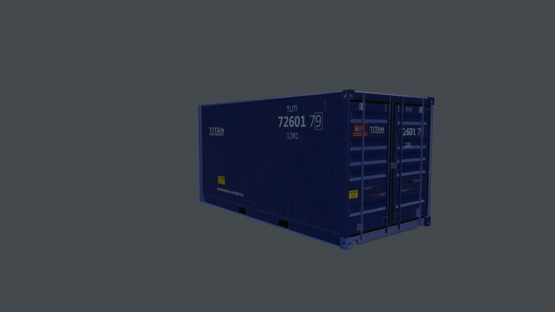 Container shipping Low-poly 3D model_25