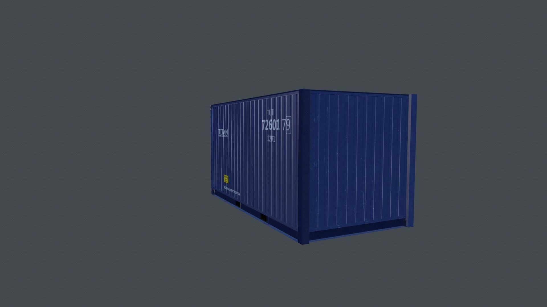Container shipping Low-poly 3D model_8