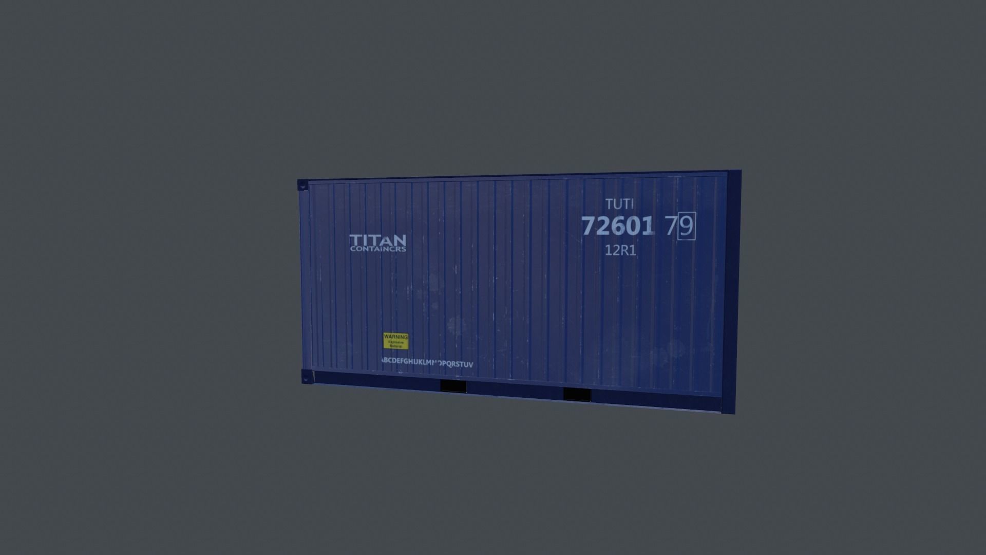 Container shipping Low-poly 3D model_5
