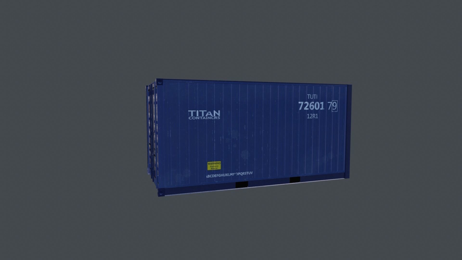 Container shipping Low-poly 3D model_1