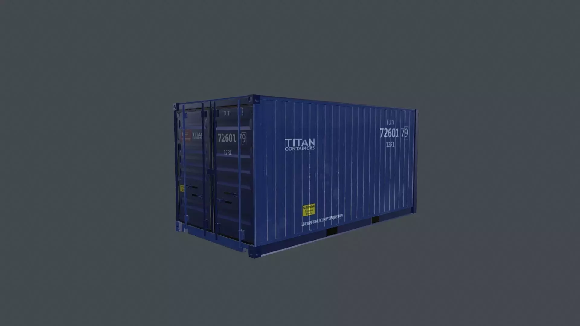 Container shipping Low-poly 3D model_0