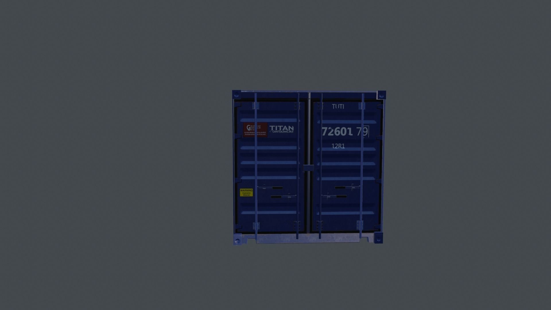 Container shipping Low-poly 3D model_29