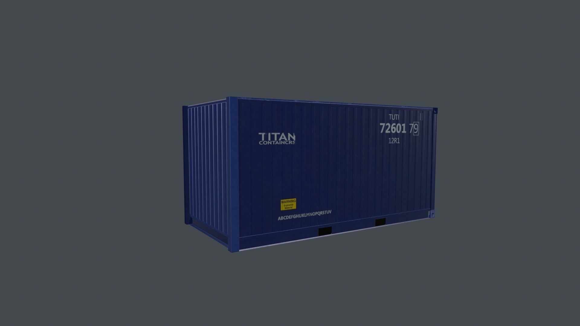 Container shipping Low-poly 3D model_13