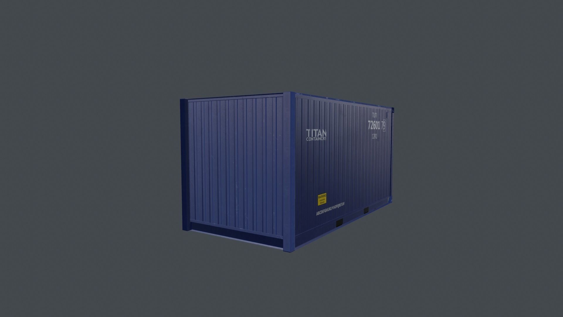 Container shipping Low-poly 3D model_19