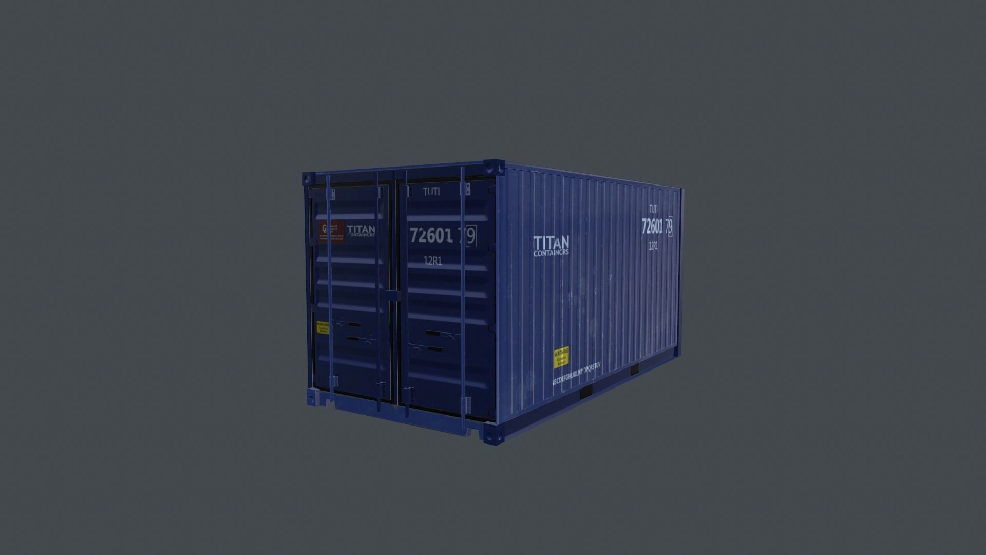 Container shipping Low-poly 3D model_7
